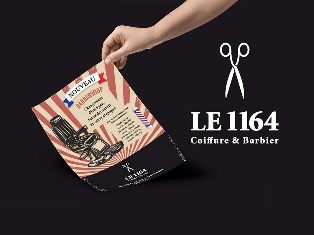 Logo Le 1164 barbershop